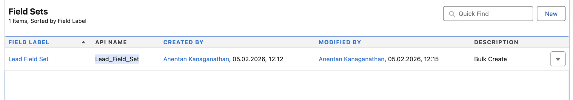 Add fields to Field Set