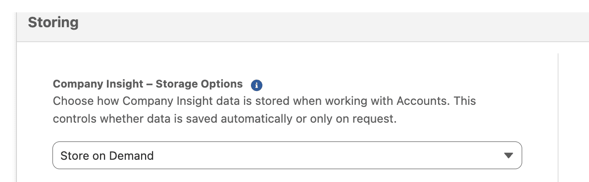 On Demand setting in General Setup