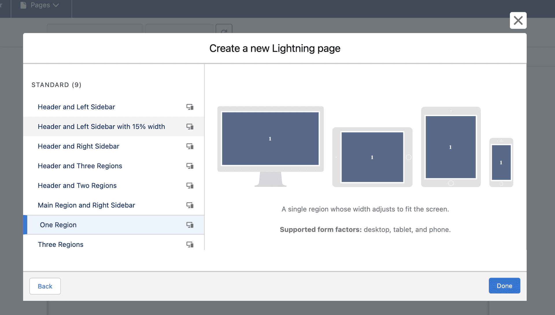 One Region layout with CompanySearchLauncher